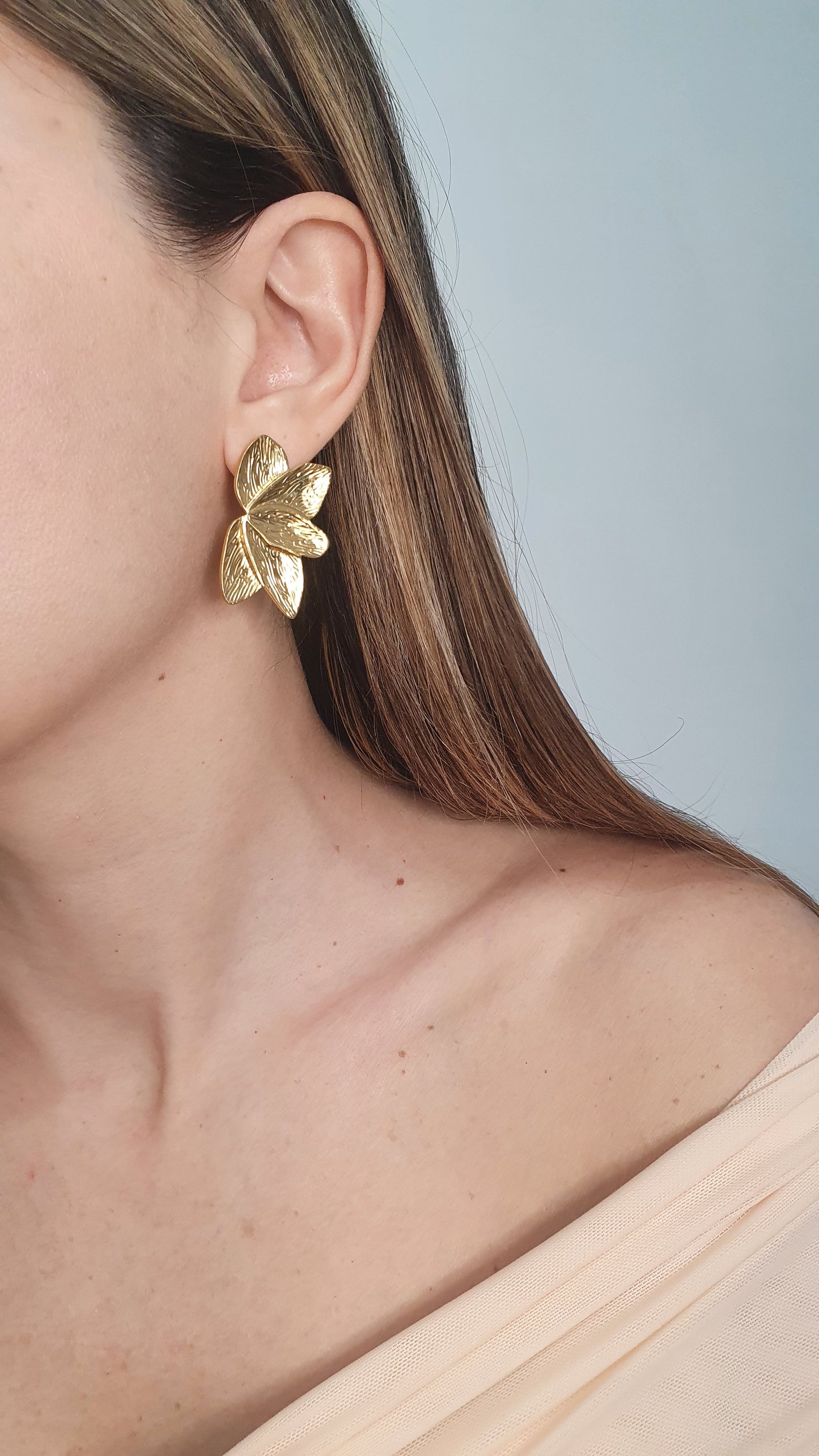 Orecchini Petali oro