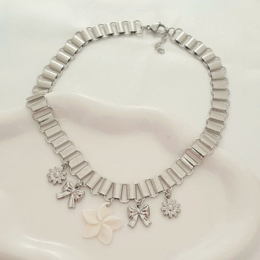 Collana charms Margherita argento