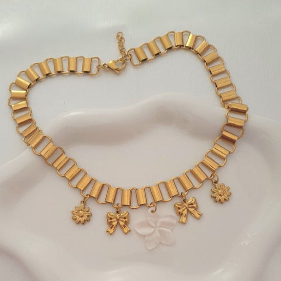 Collana charms Margherita oro