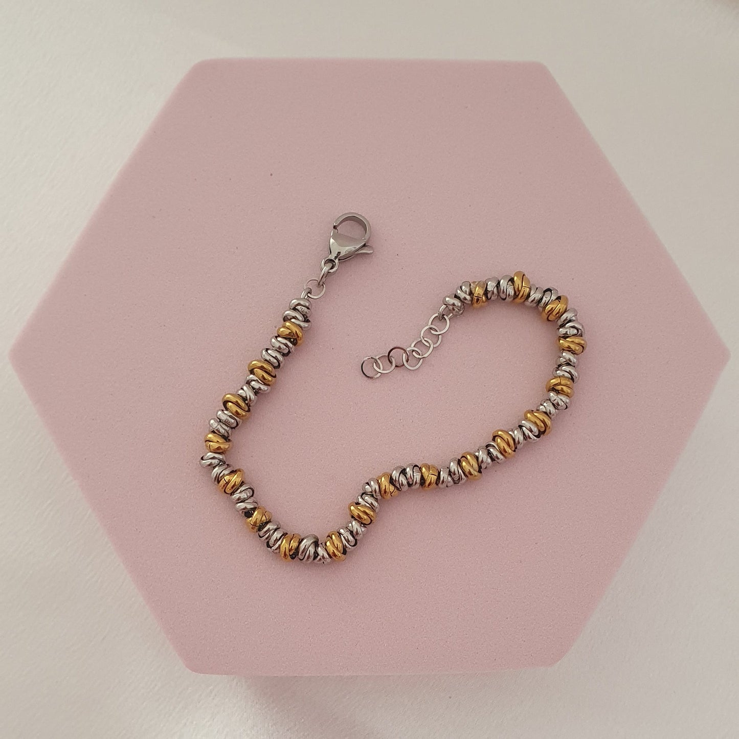 Bracciale Nodini bicolore