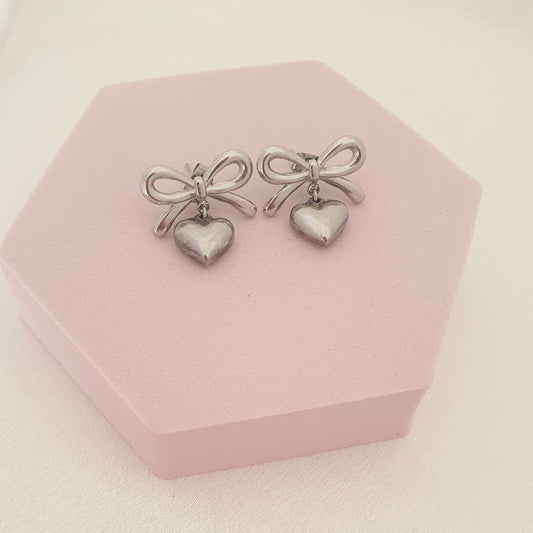 Orecchini Fiocco argento