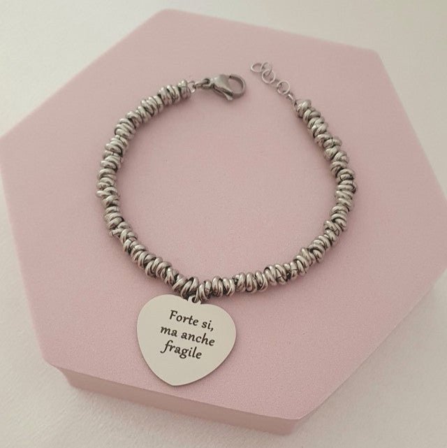 Bracciale Nodini Cuore - Argento - Refé Gioielli