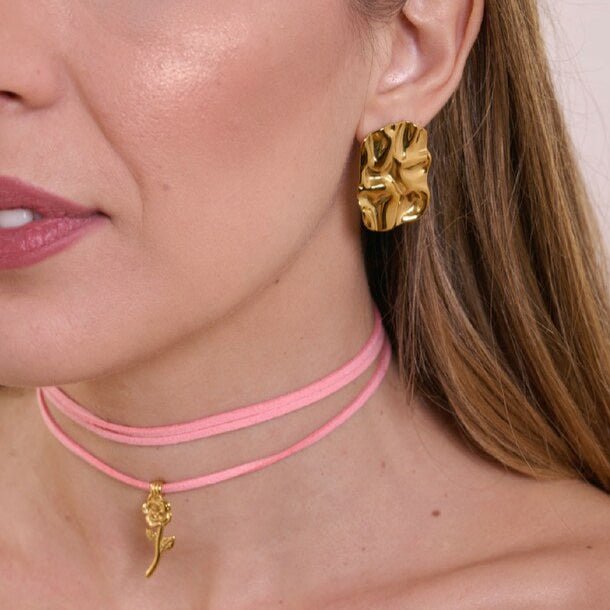 Choker Rosa - Refé Gioielli