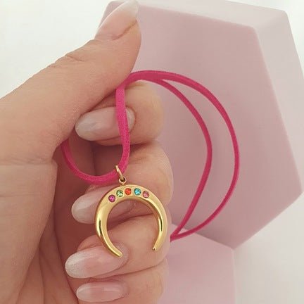 Choker Luna Fucsia - Refé Gioielli