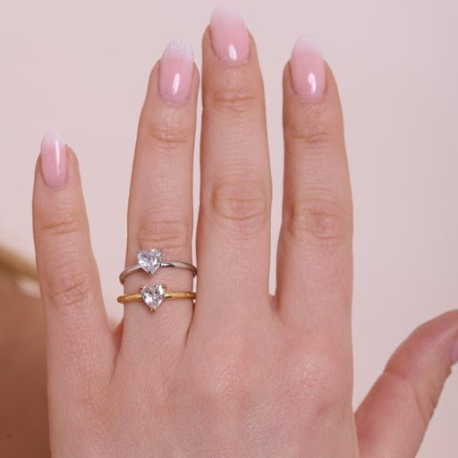 Anello Cuore Solitario - Refé Gioielli