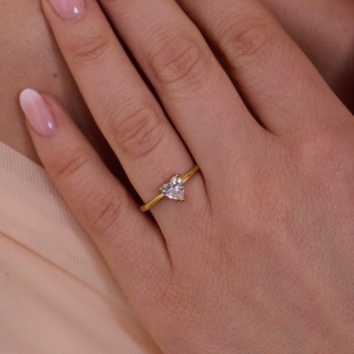 Anello Cuore Solitario - Refé Gioielli