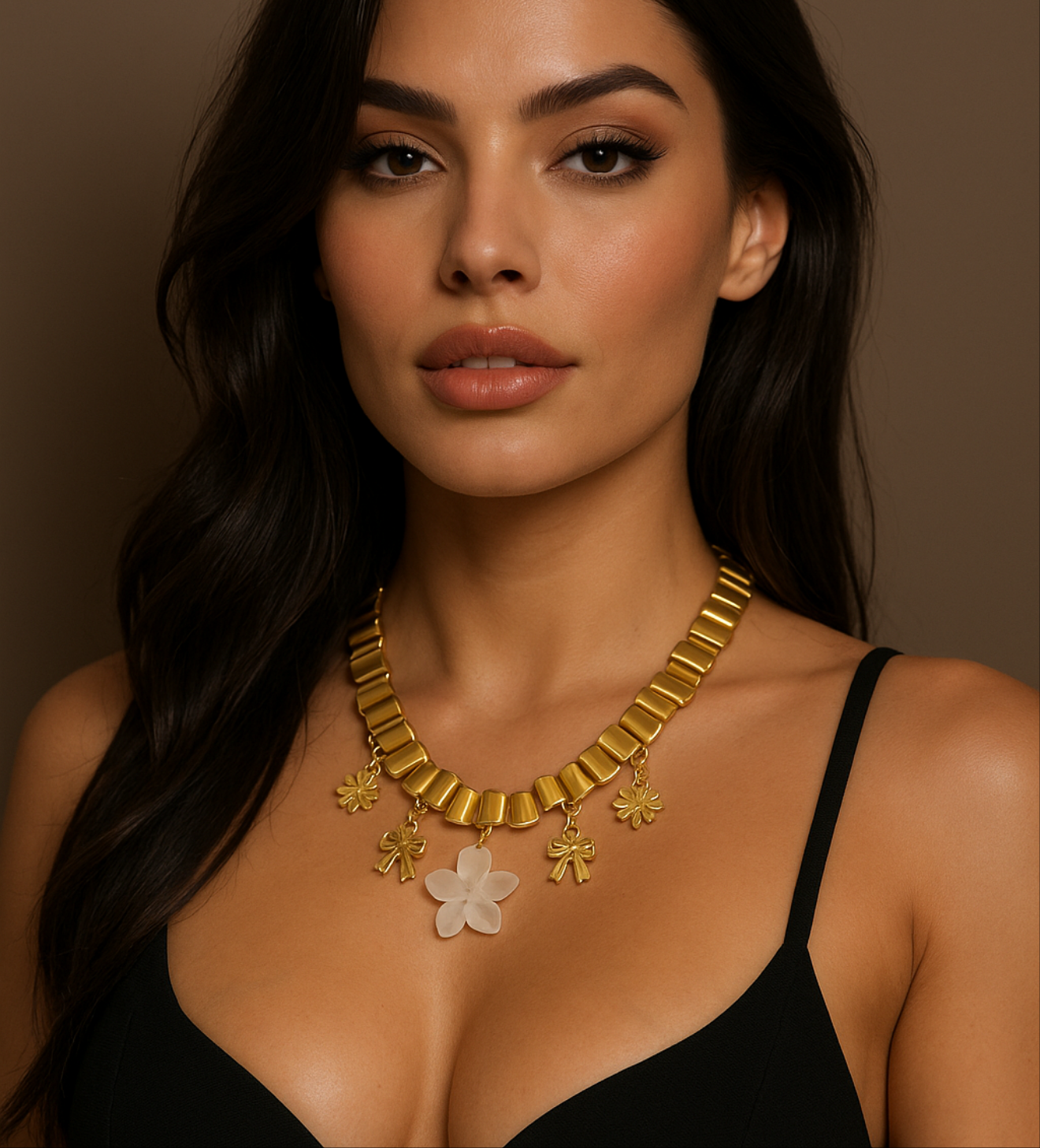 Collana charms Margherita oro