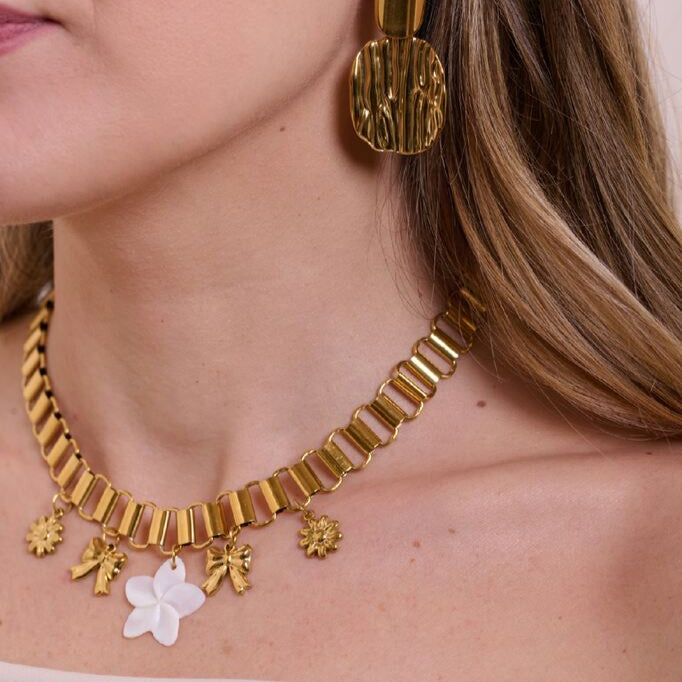 Collana charms Margherita oro