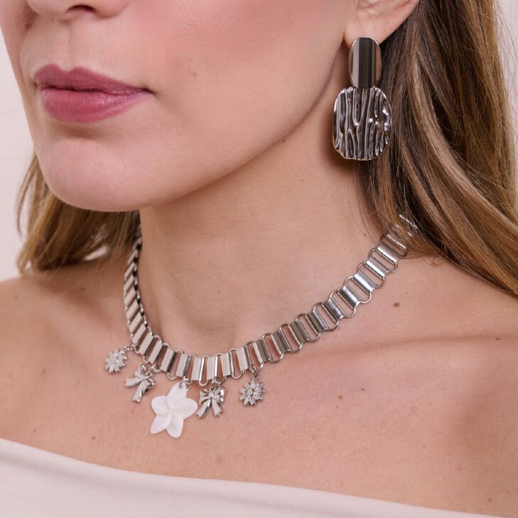 Collana charms Margherita argento