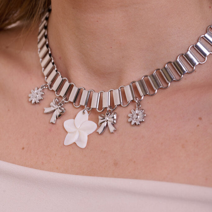 Collana charms Margherita argento