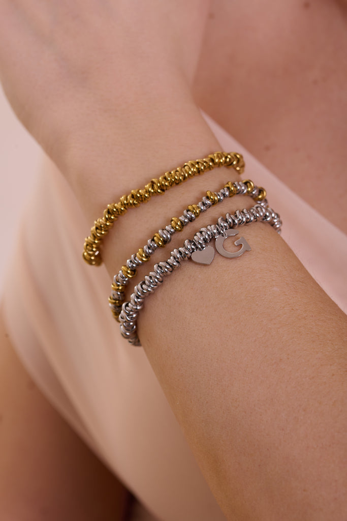 Bracciale Nodini bicolore