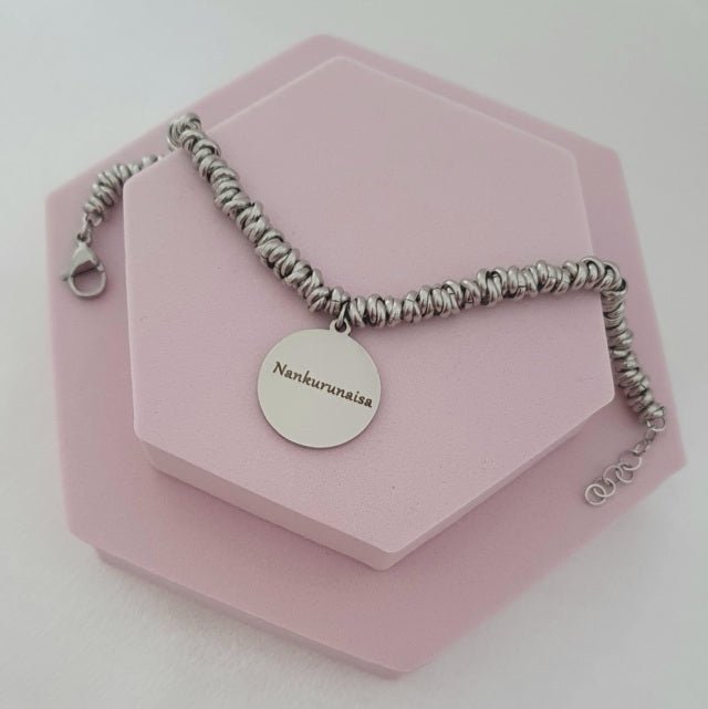 Bracciale Nodini Medaglia - Argento - Refé Gioielli