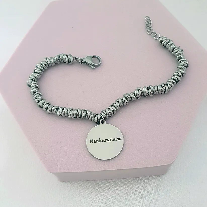 Bracciale Nodini Medaglia - Argento - Refé Gioielli