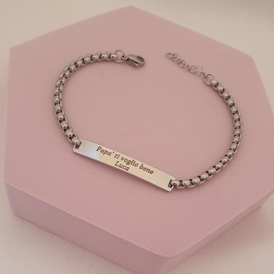 Bracciale Targhetta con incisione