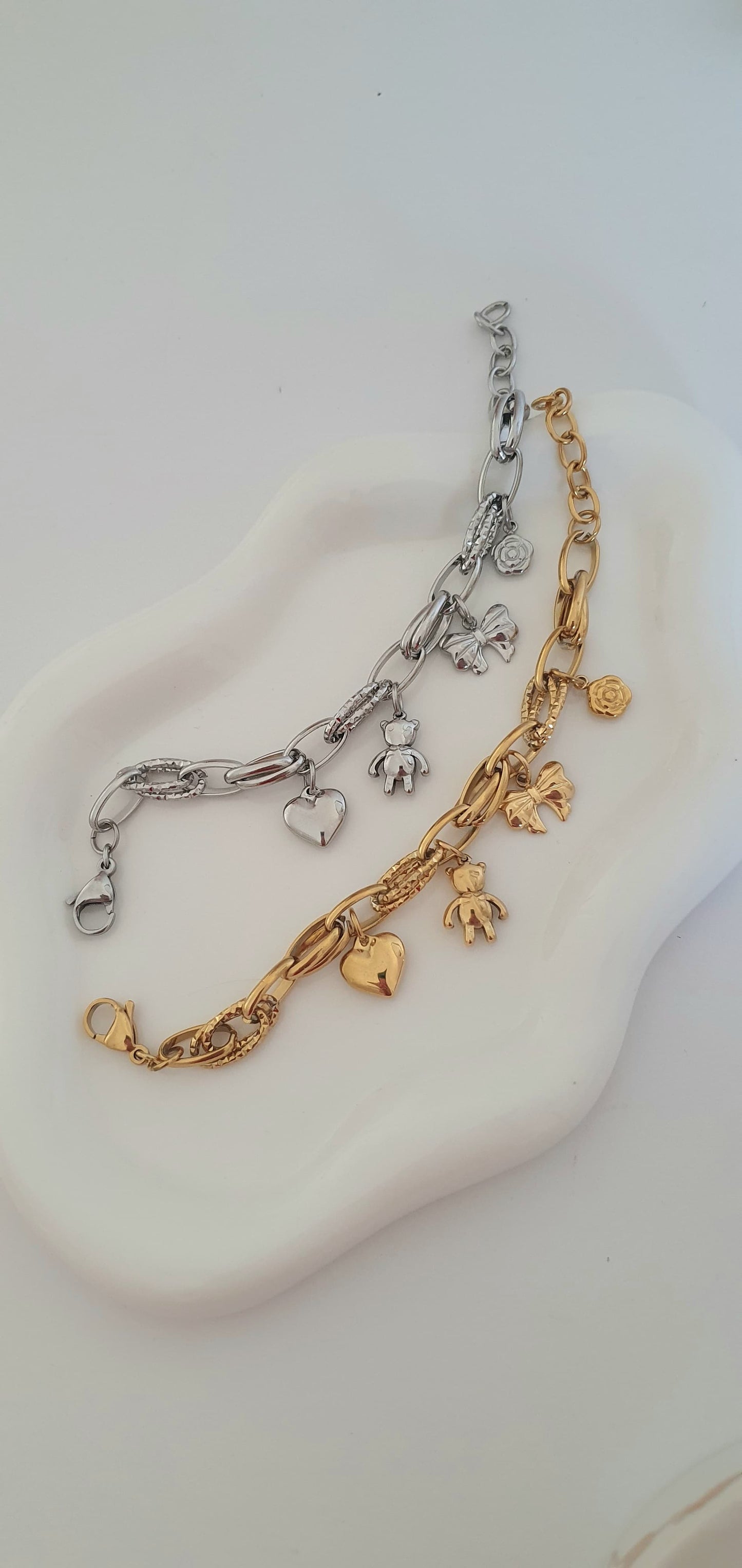 Bracciale con charms Sweet argentato