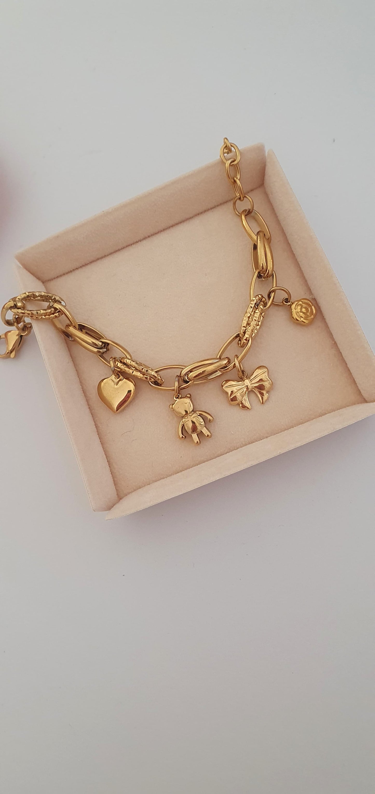 Bracciale con charms sweet dorato