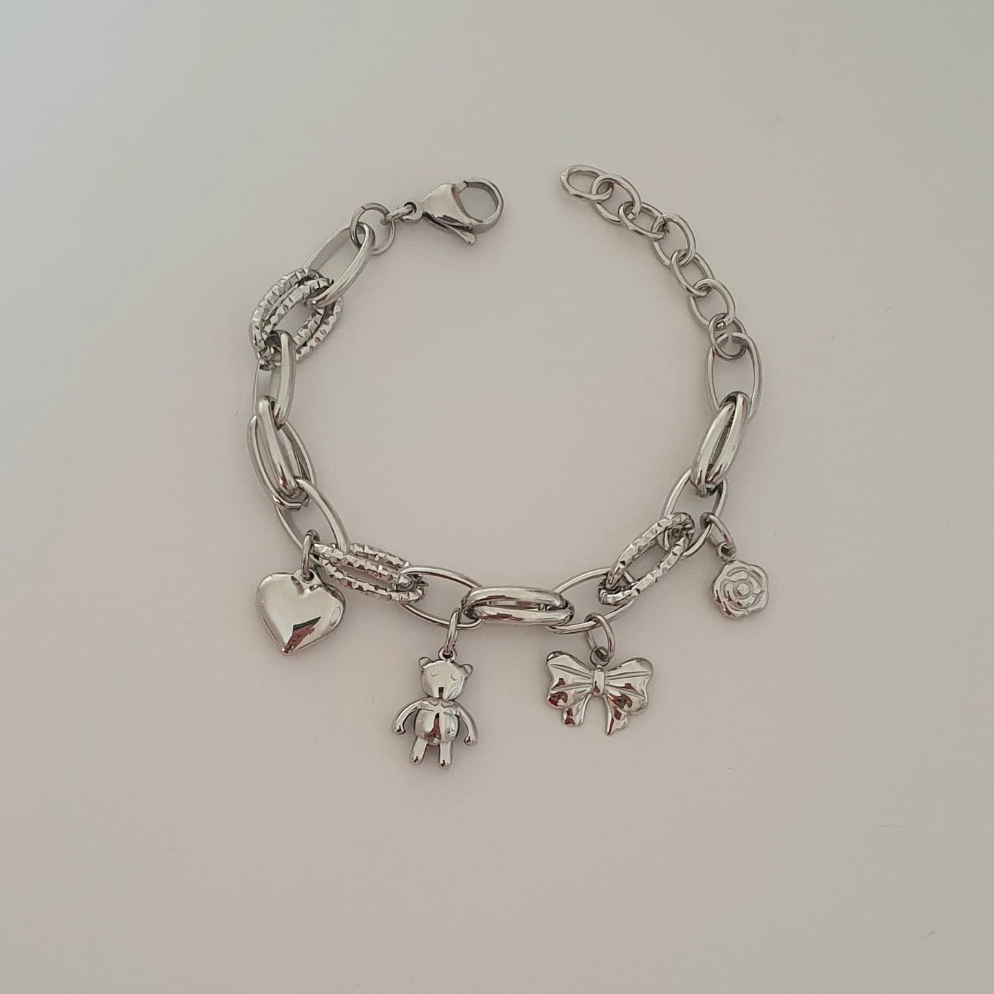 Bracciale con charms Sweet argentato