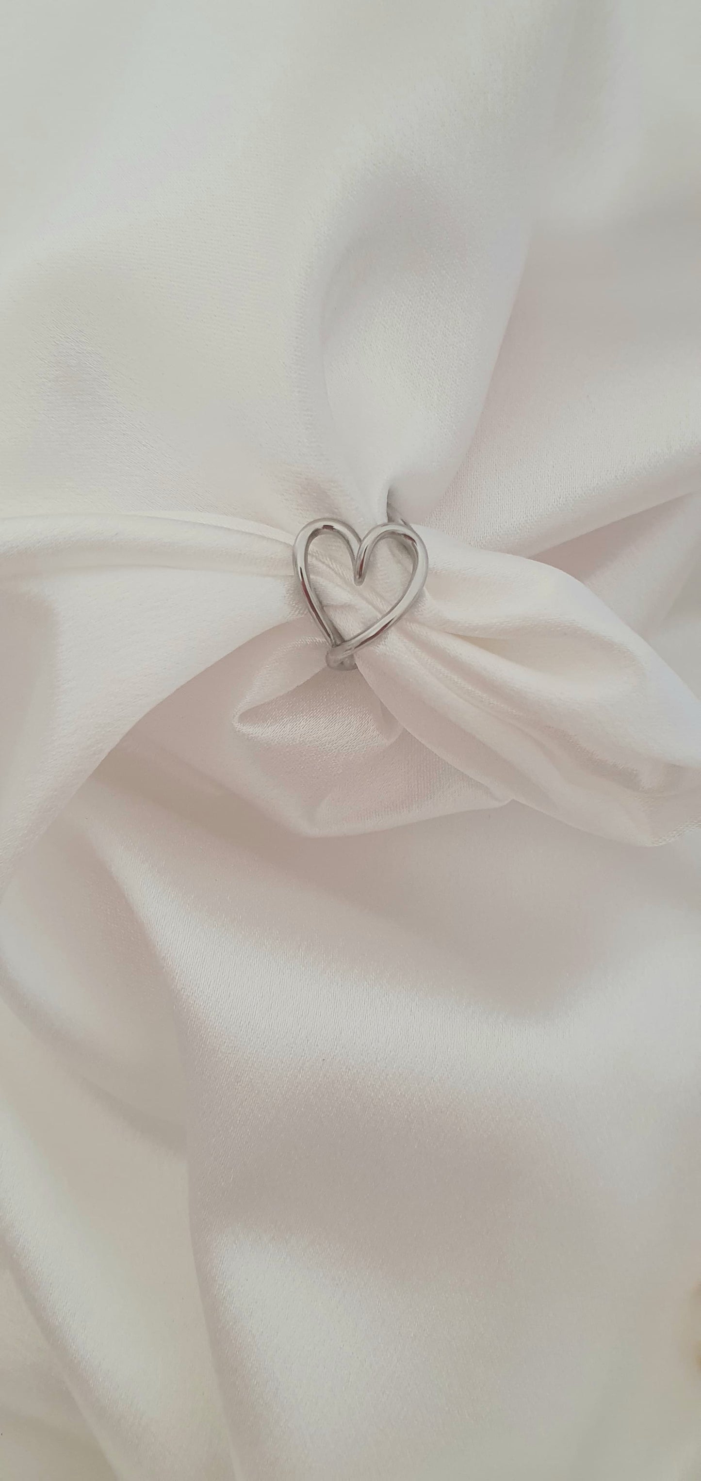 Anello Cuore Sagoma argentato