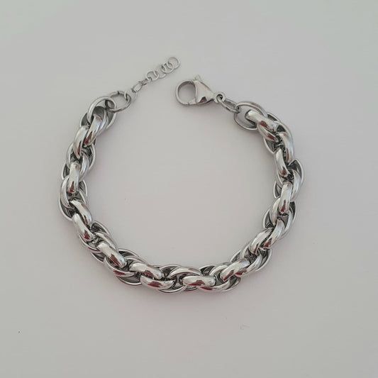 Bracciale Torchon argentato
