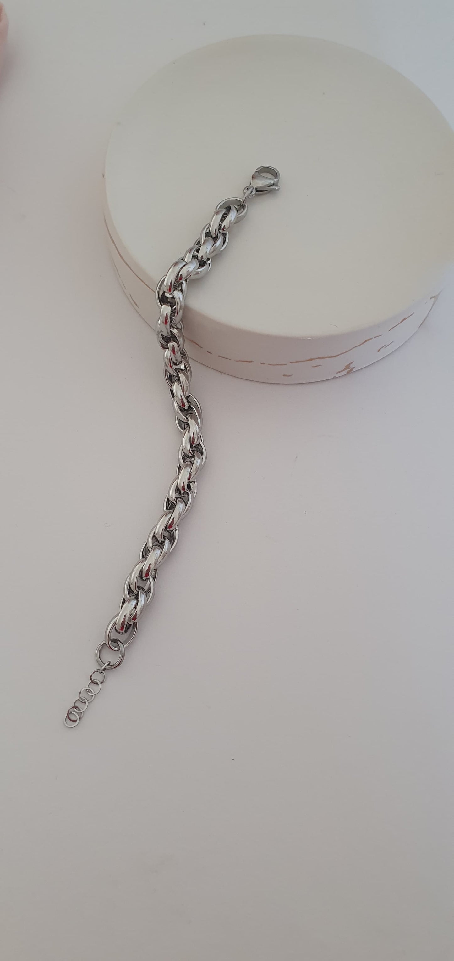 Bracciale Torchon argentato