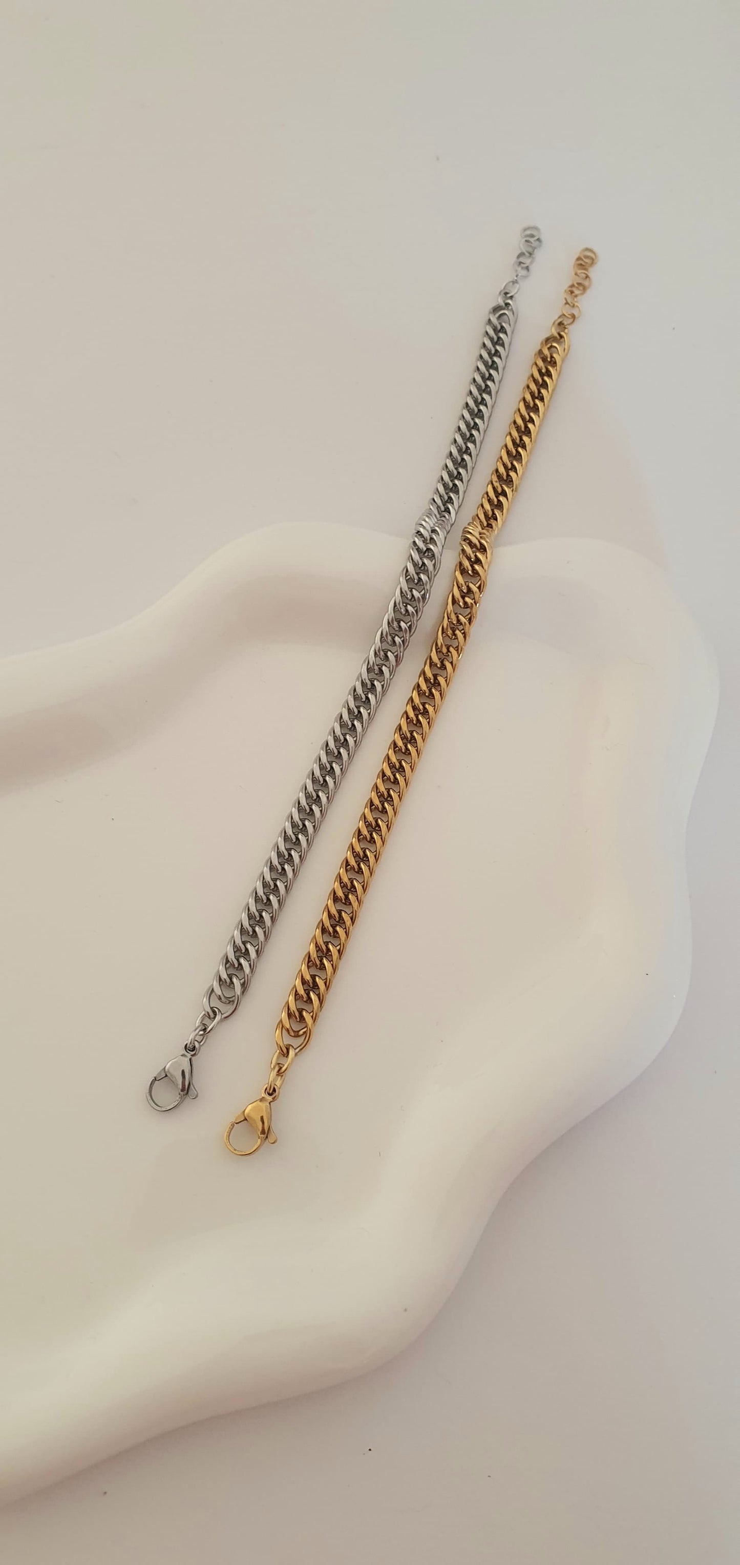 Bracciale Catena argentato