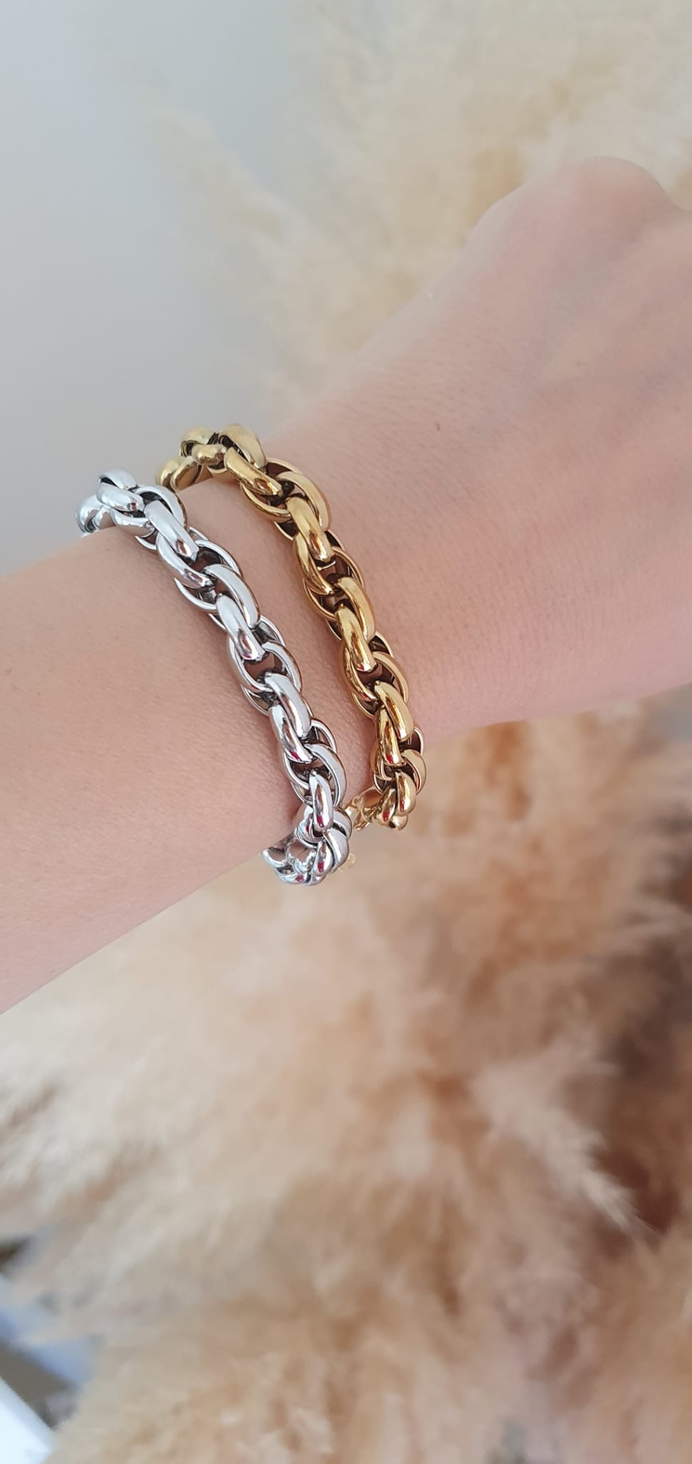 Bracciale Torchon dorato