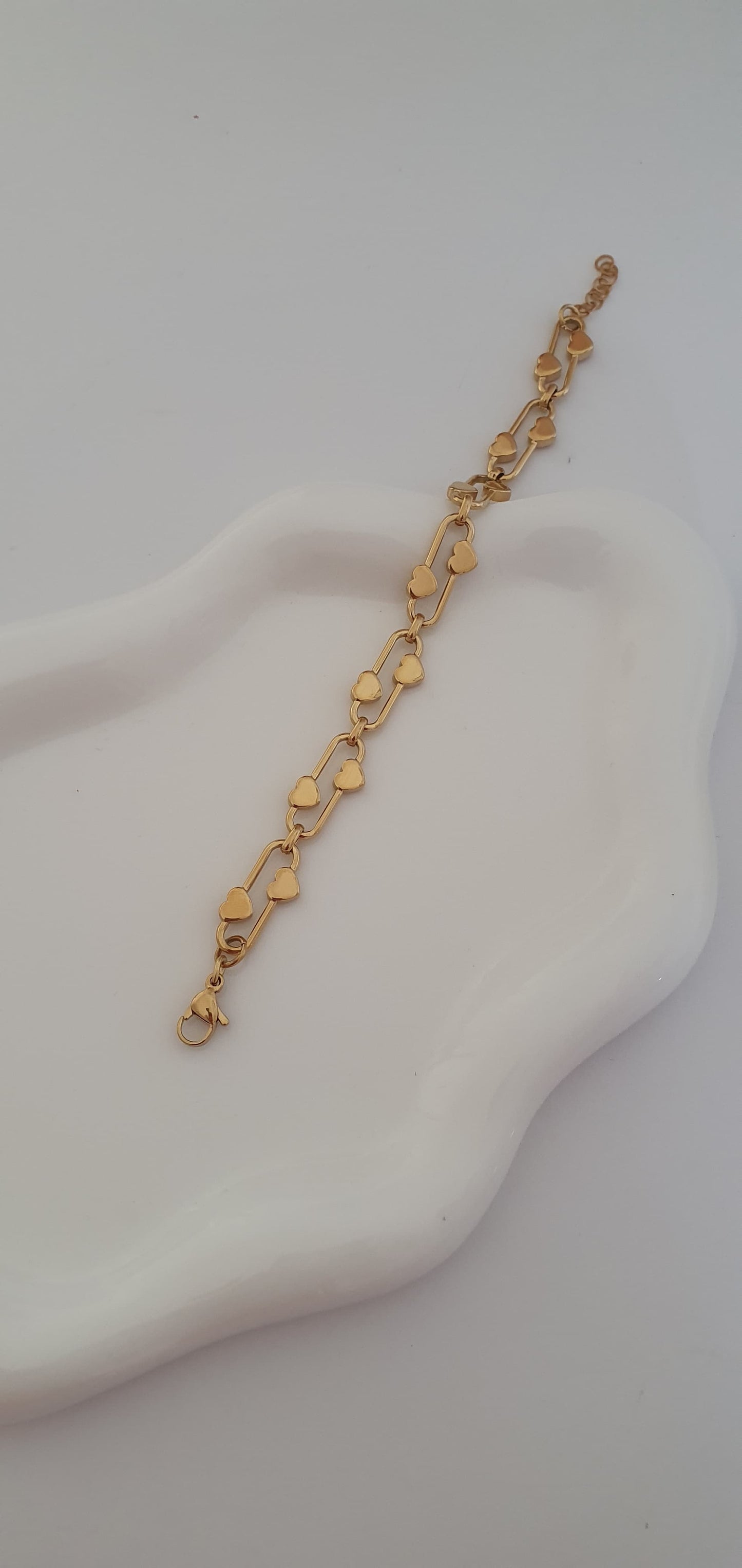 Bracciale Cuori dorato