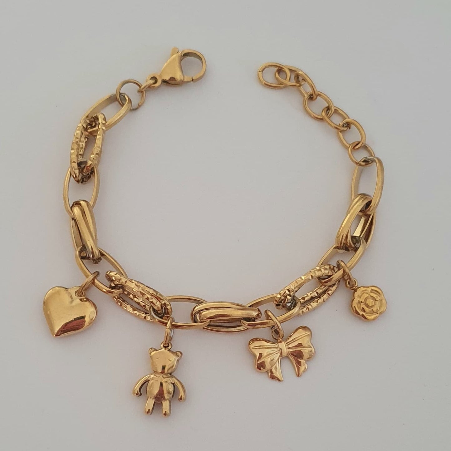 Bracciale con charms sweet dorato