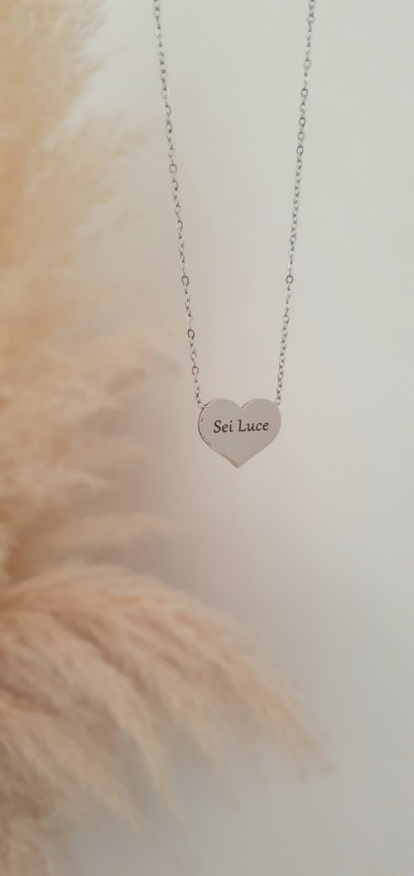 Collana mini Cuore con incisione