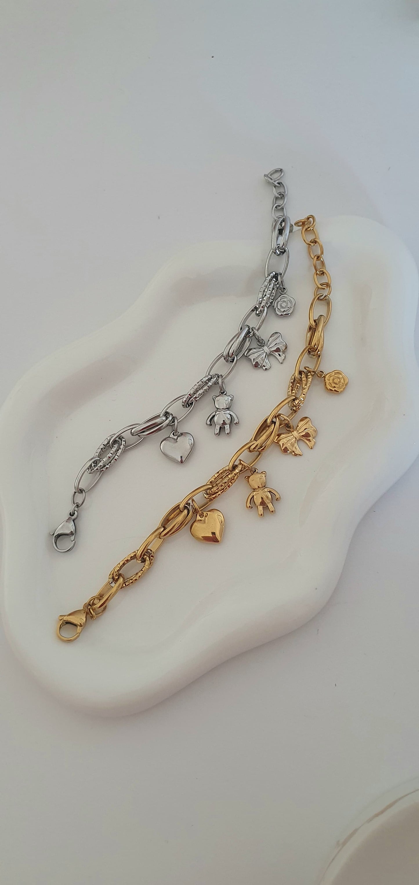 Bracciale con charms Sweet argentato