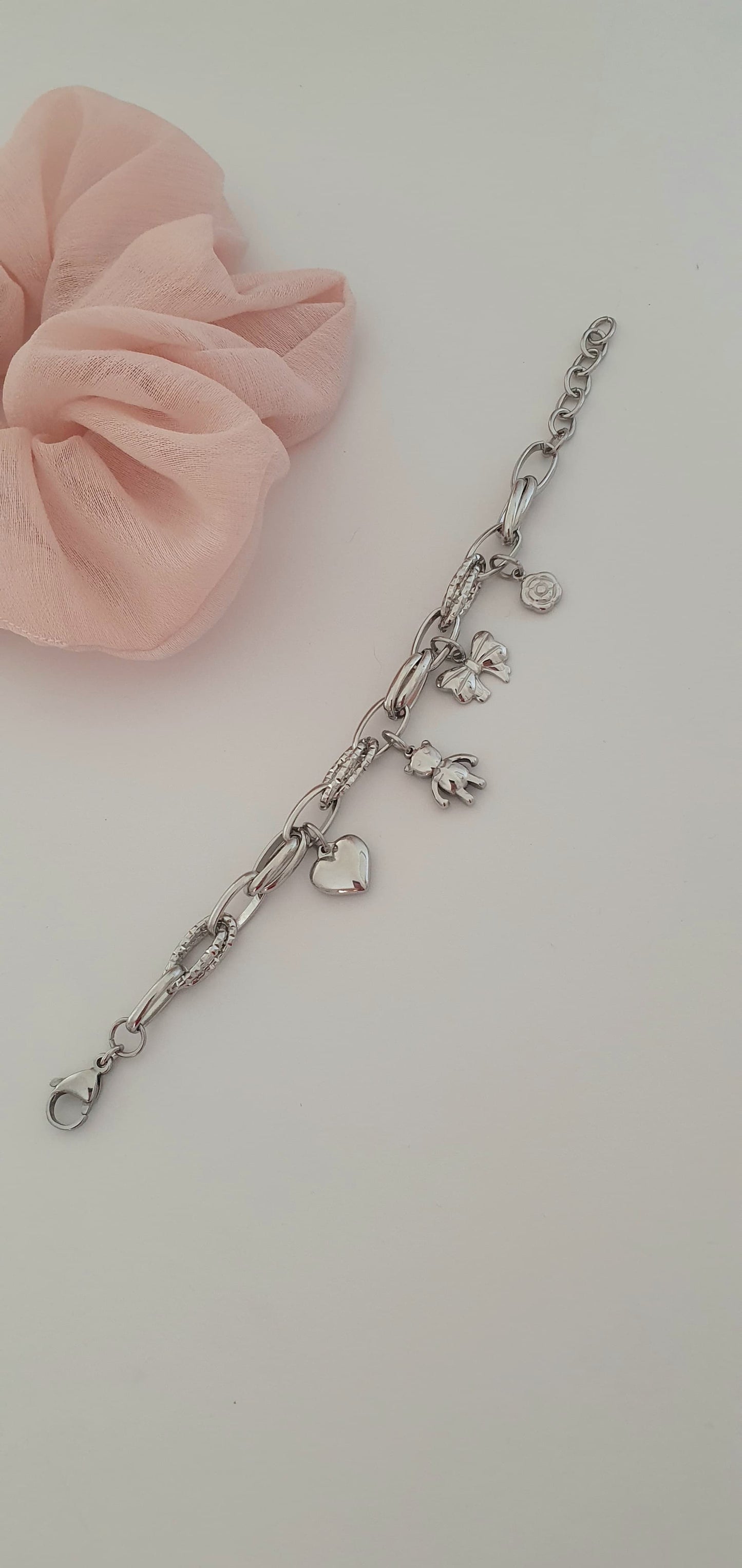 Bracciale con charms Sweet argentato