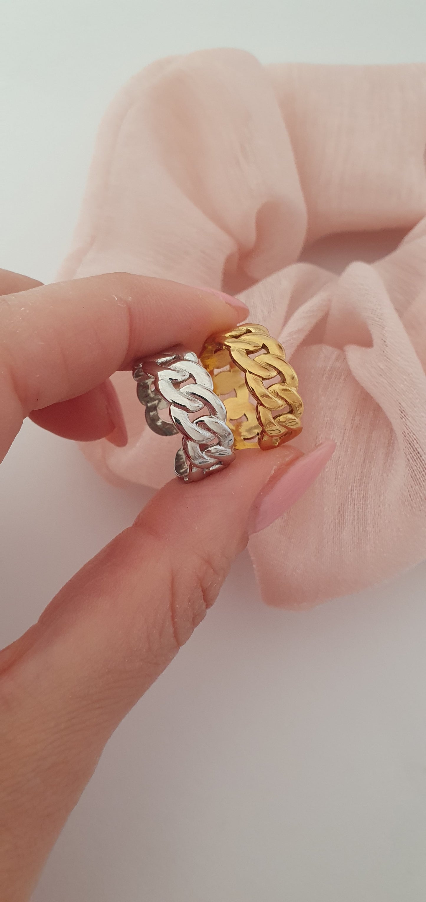 Anello Catena argento