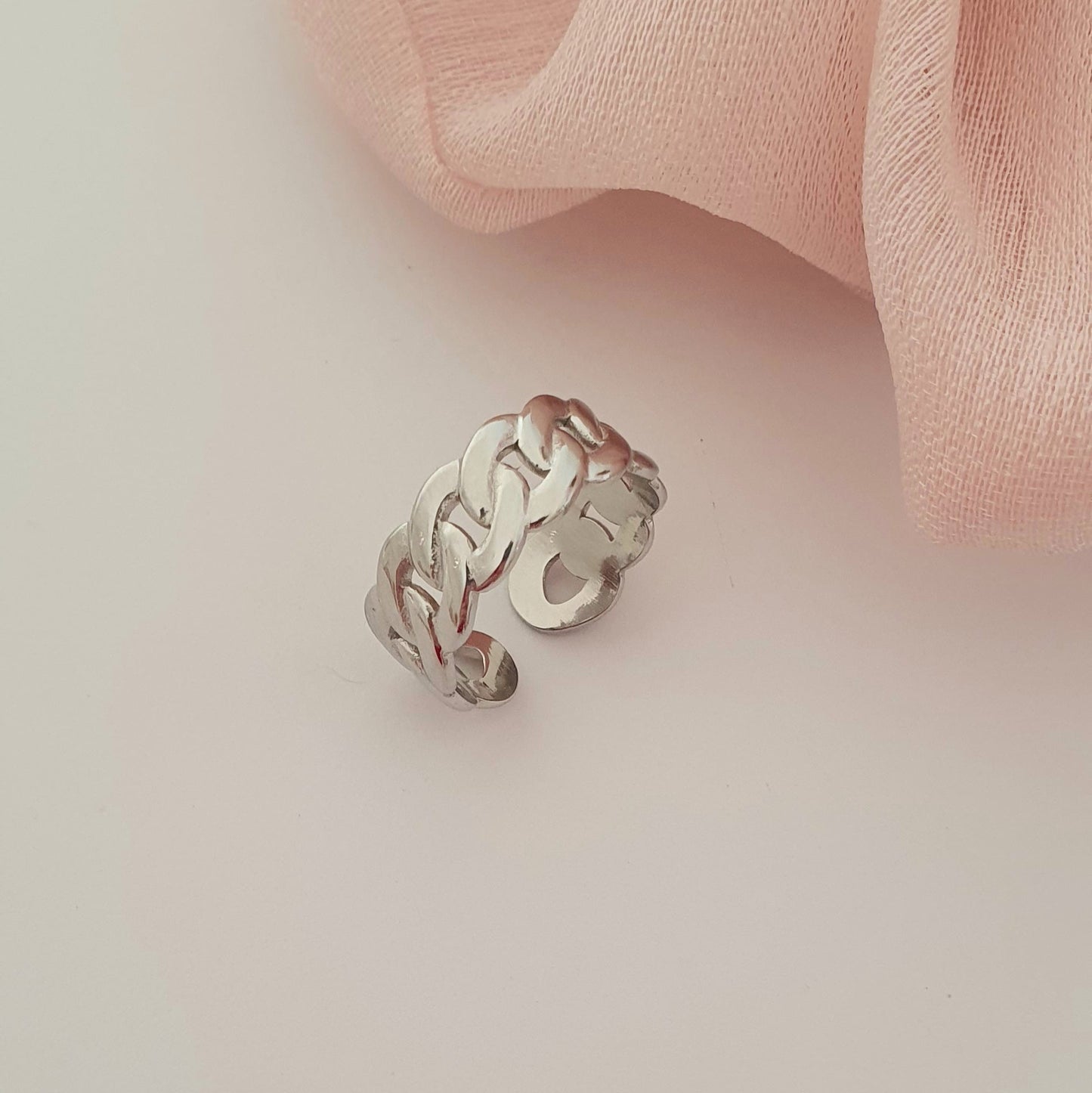 Anello Catena argento