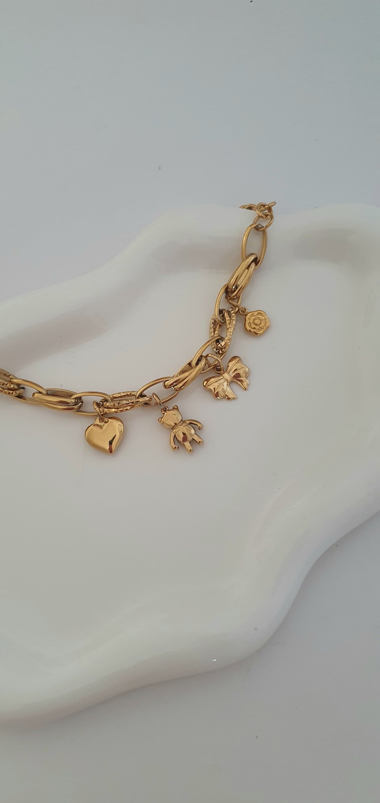 Bracciale con charms sweet dorato