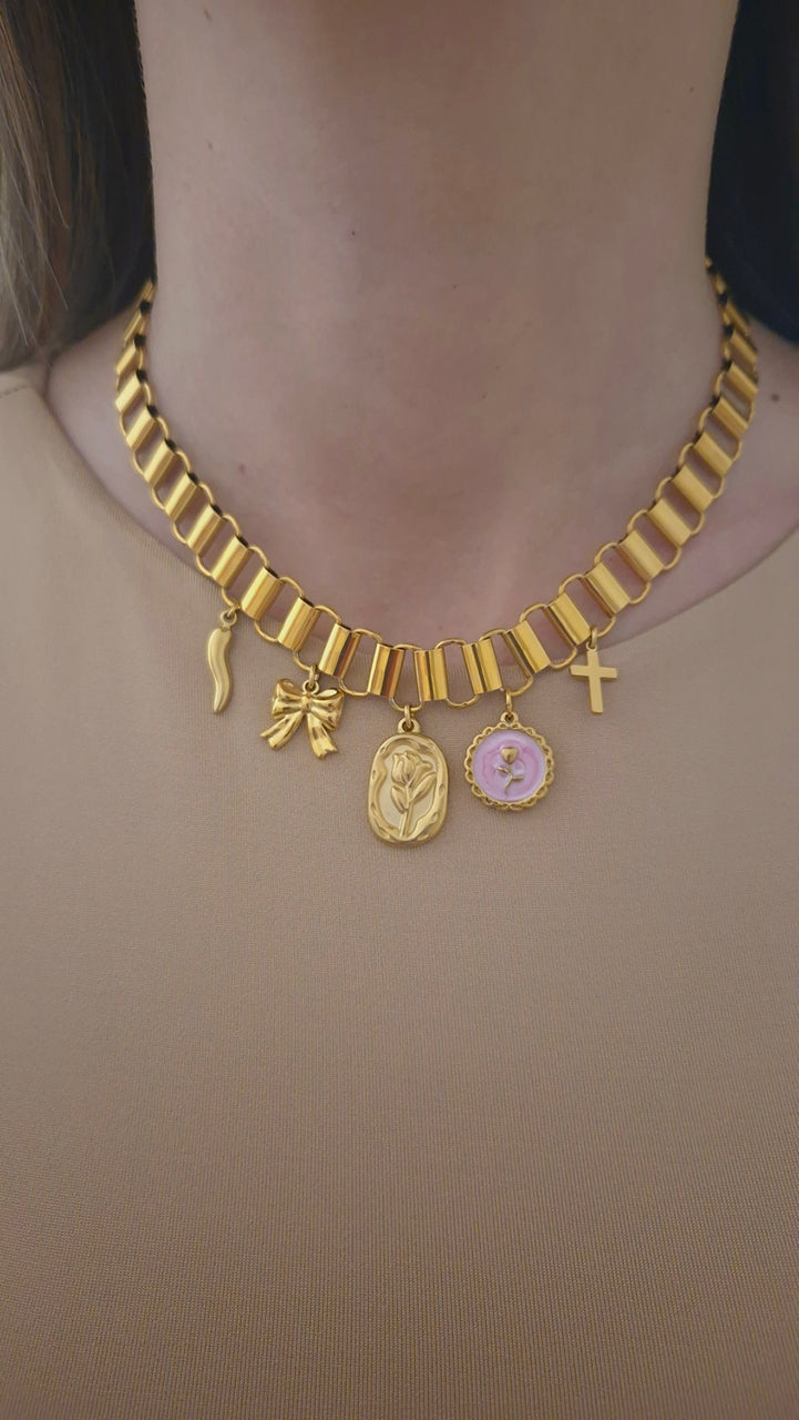 Collana charms Rossella