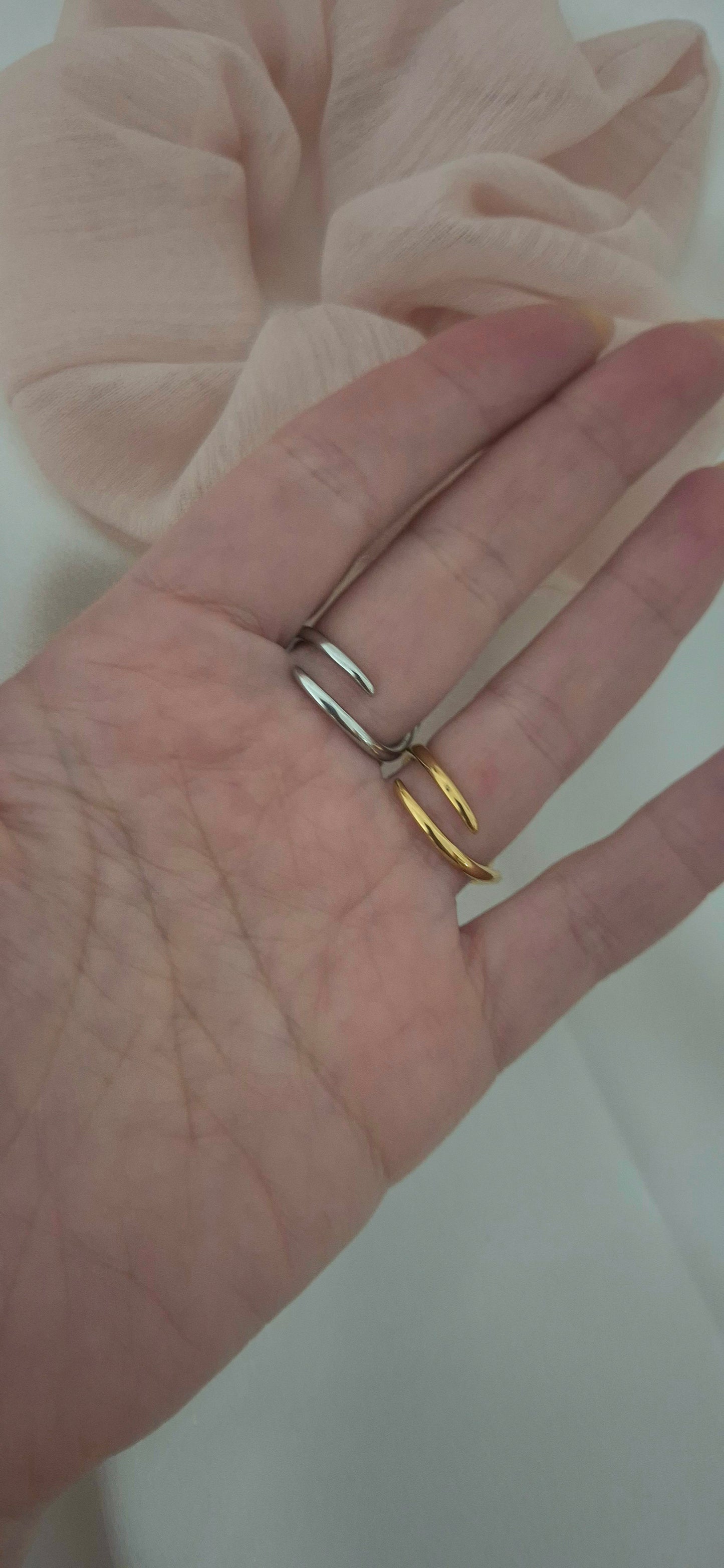 Anello Cuore Sagoma dorato