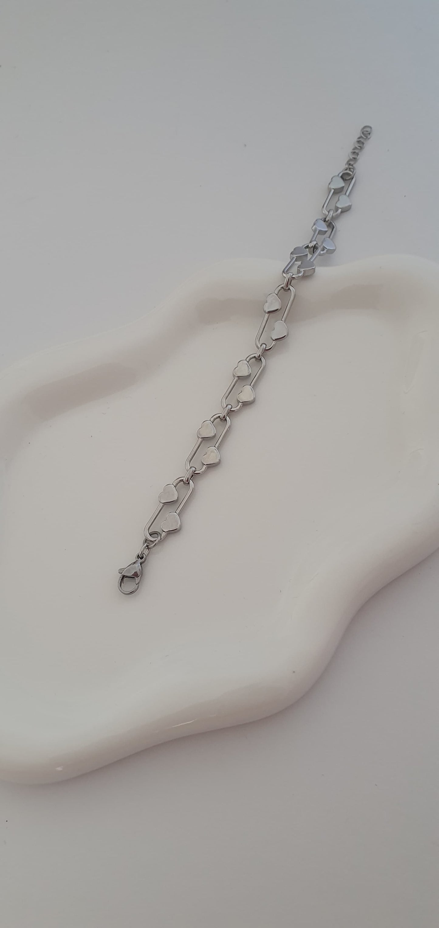 Bracciale Cuori argentato