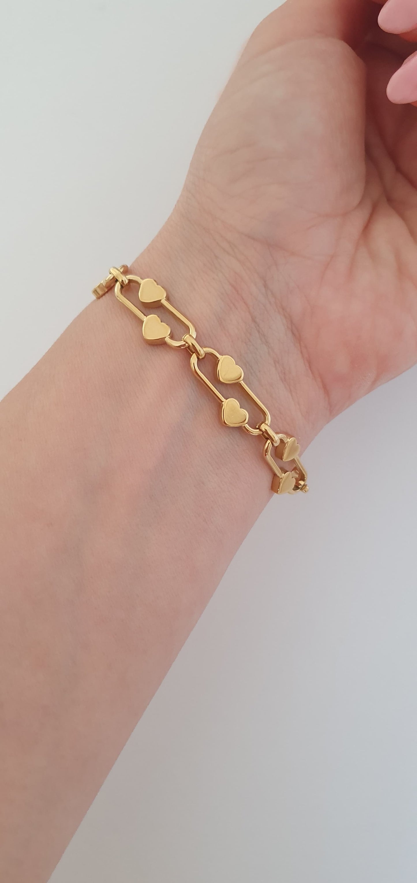 Bracciale Cuori dorato