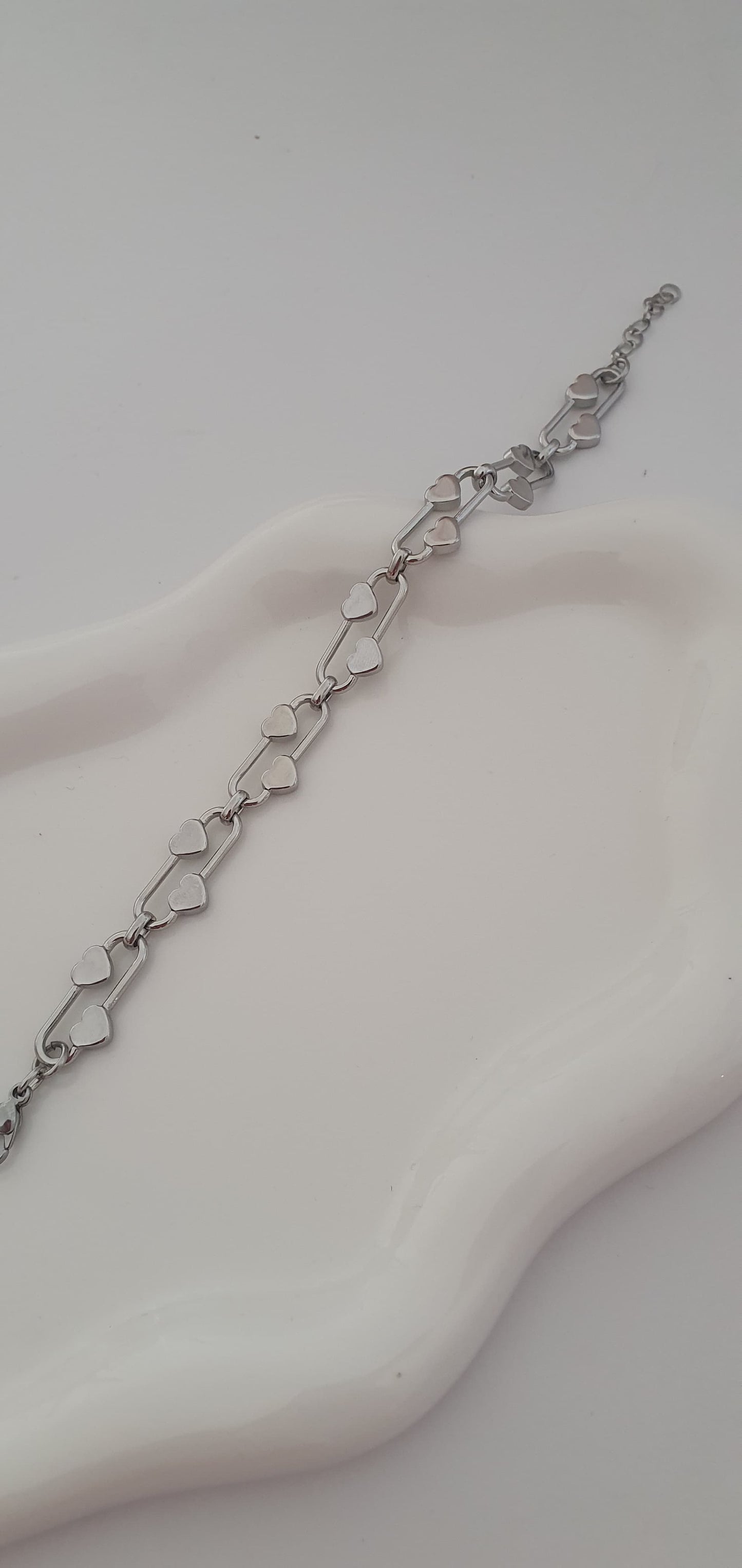 Bracciale Cuori argentato