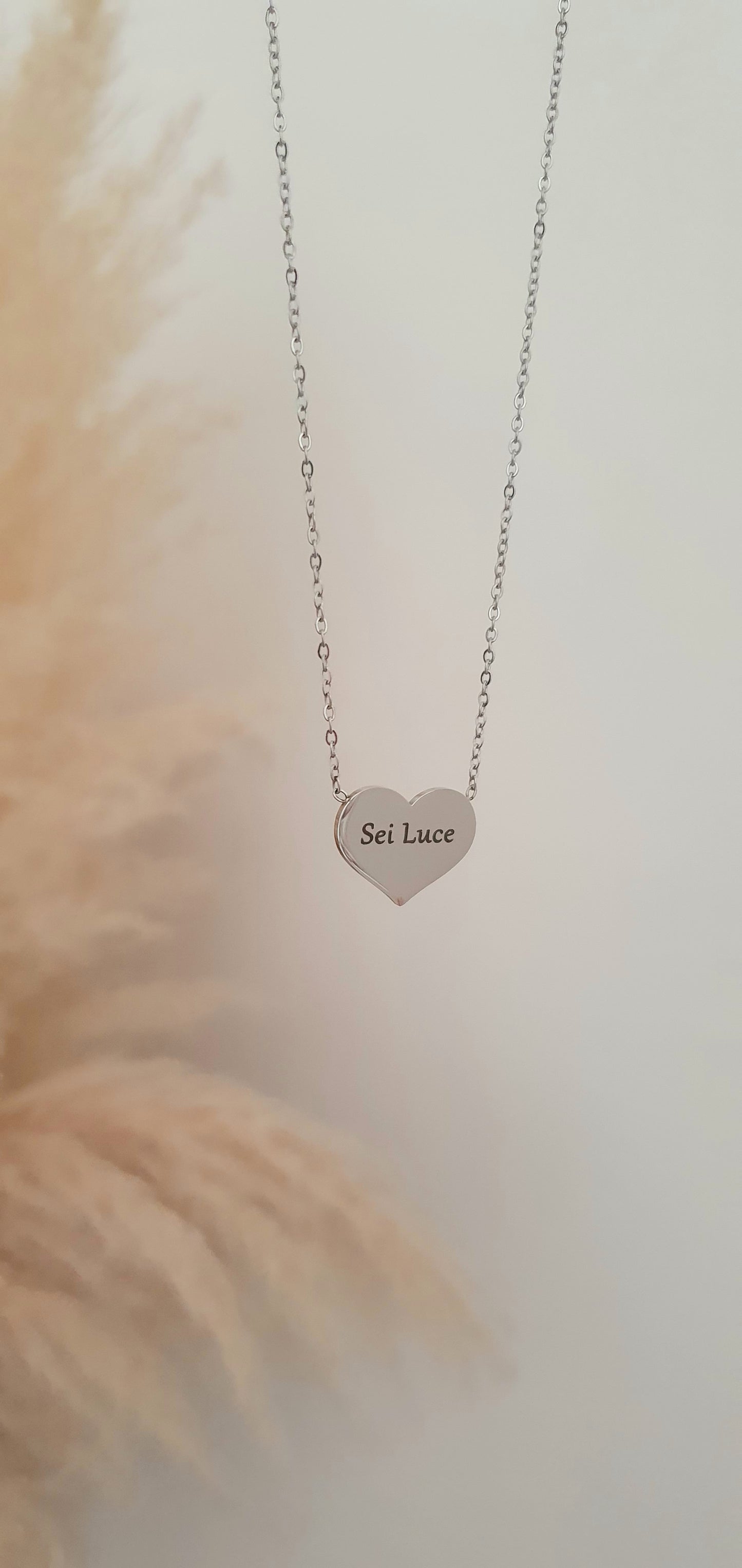 Collana mini Cuore con incisione