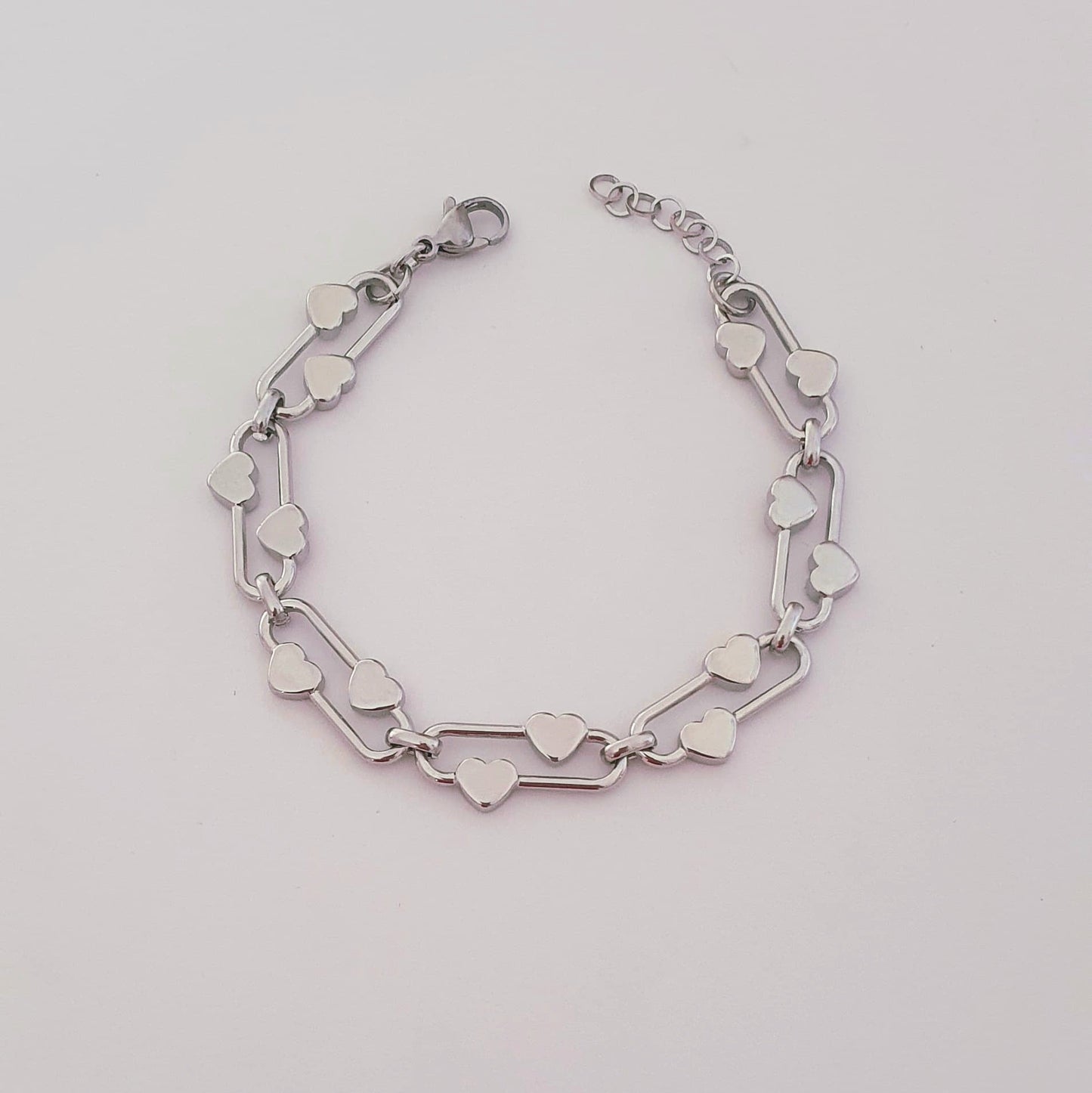 Bracciale Cuori argentato