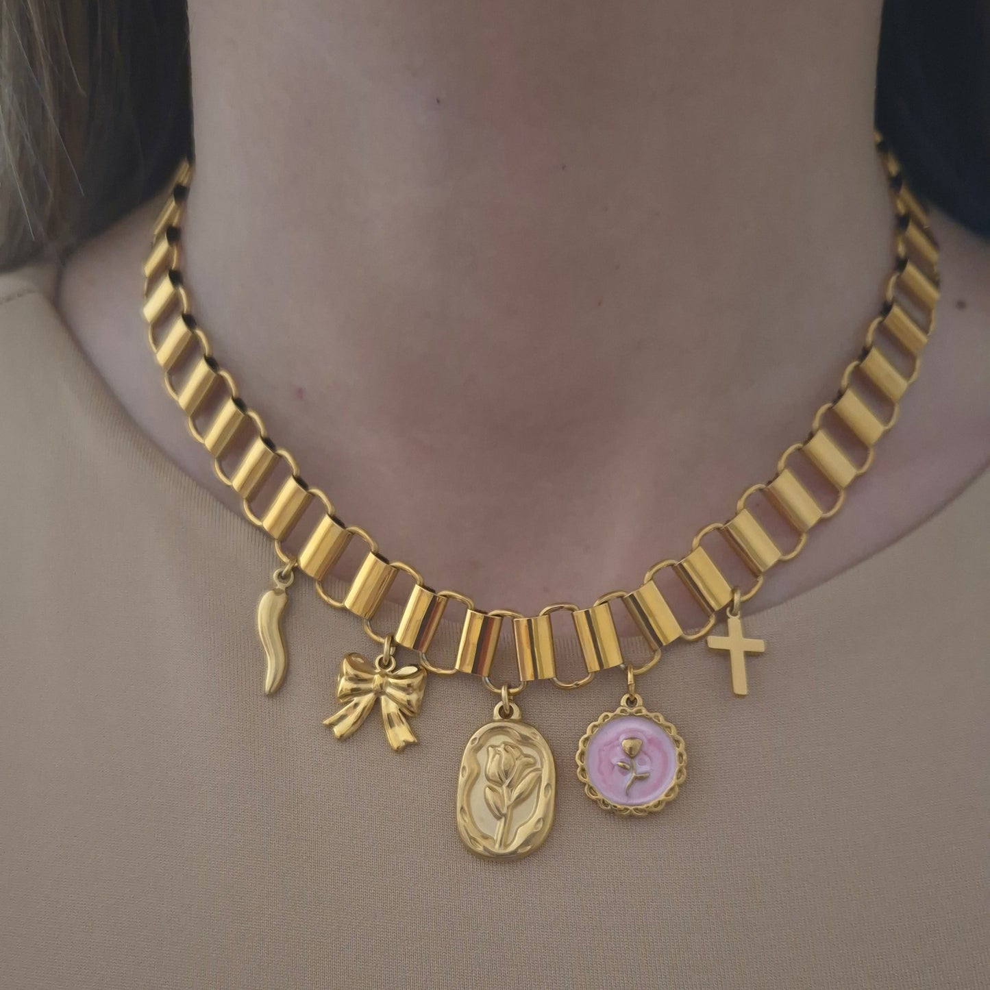 Collana charms Rossella