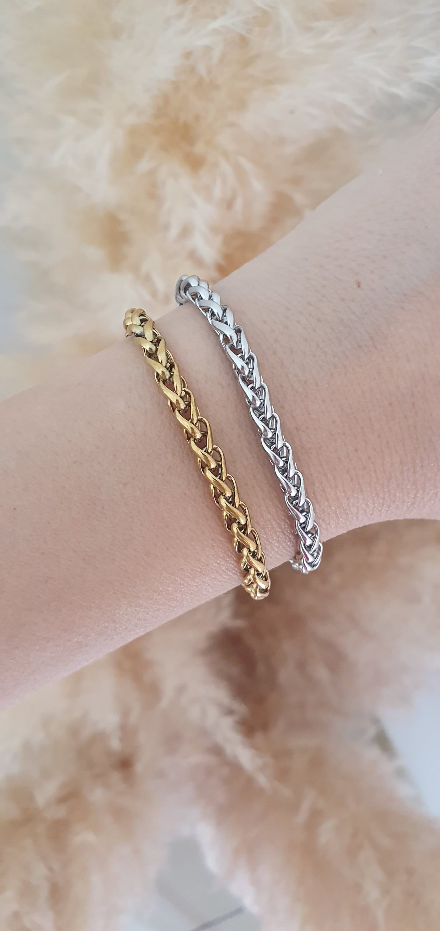 Bracciale Spiga argentato