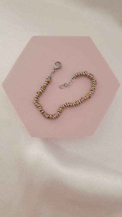 Bracciale Nodini bicolore