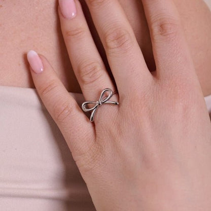 Anello Fiocco Argento - Refé Gioielli