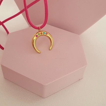 Choker Luna Fucsia - Refé Gioielli