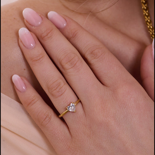Anello Cuore Solitario