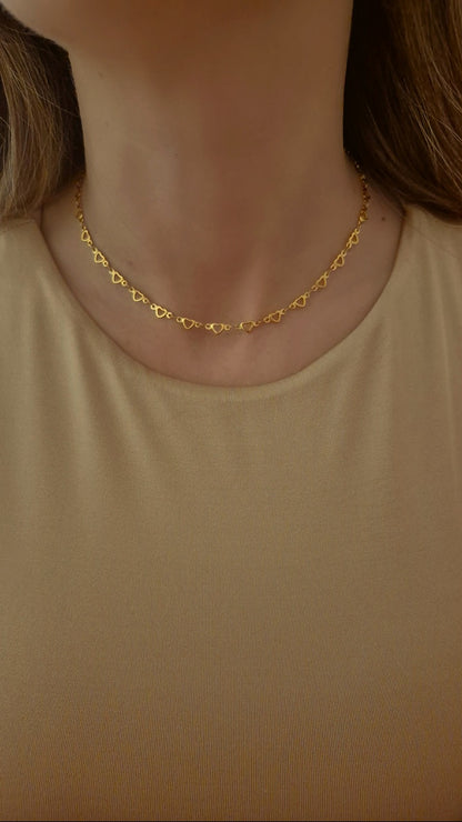 Collana Cuoricini