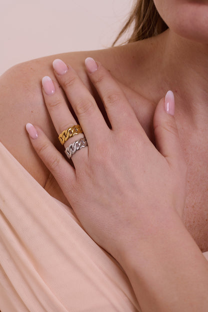 Anello Catena oro