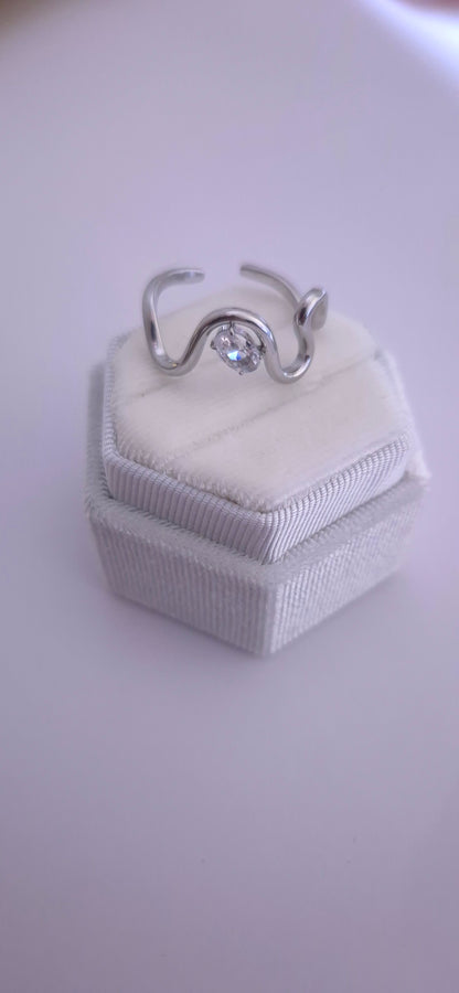 Anello Onde crystal